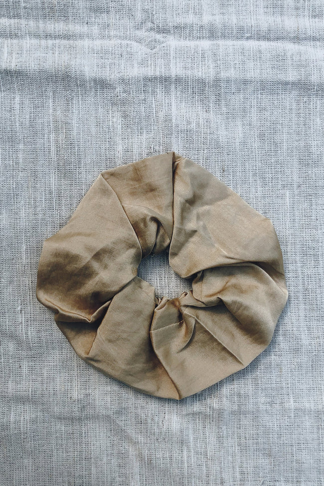 Sustainable Silk Sand Scrunchie - LOOMES