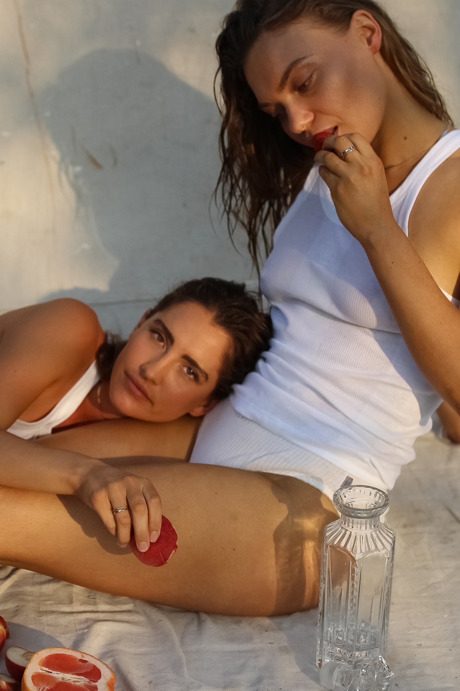 Basquiat Upcycled Sustainable Ribbed Singlet Top - LOOMES