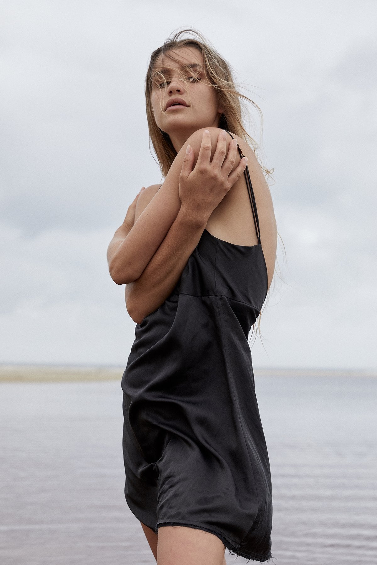 The Renoir Mini Dress - Ebony - LOOMES