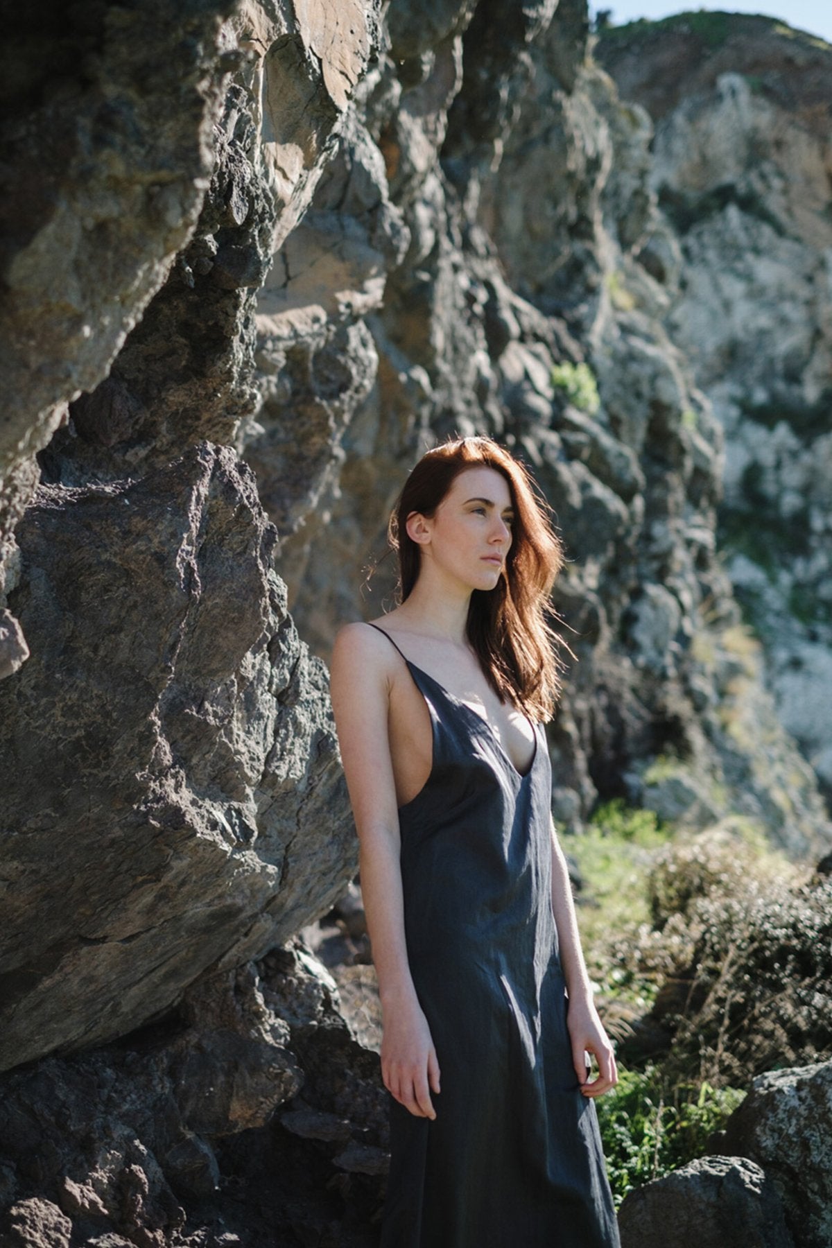 The Klimt Full Length Dress - Ebony - LOOMES