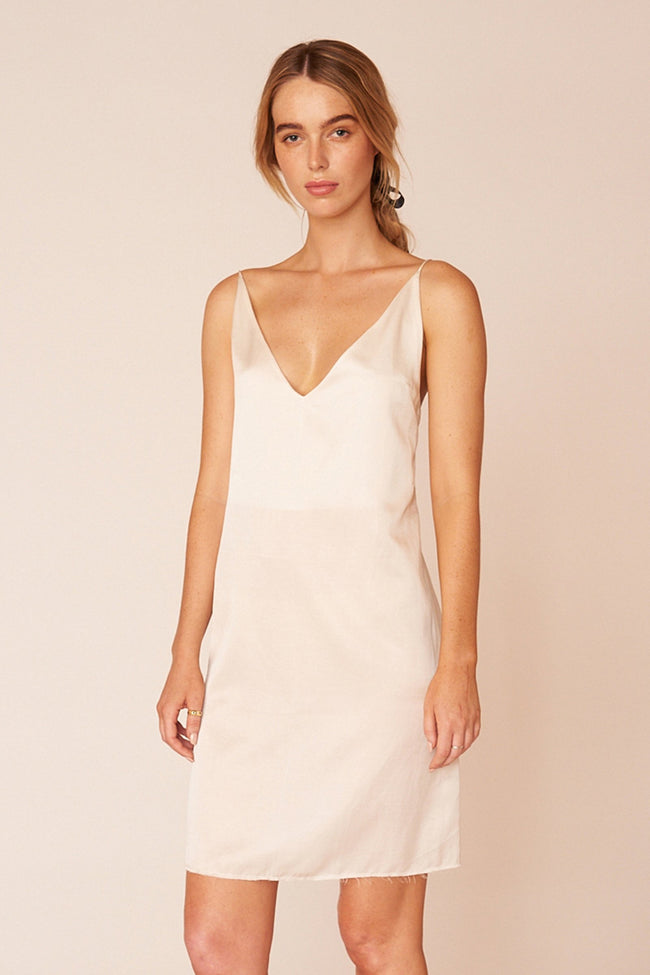 The Klimt Mini Dress - Ivory - LOOMES