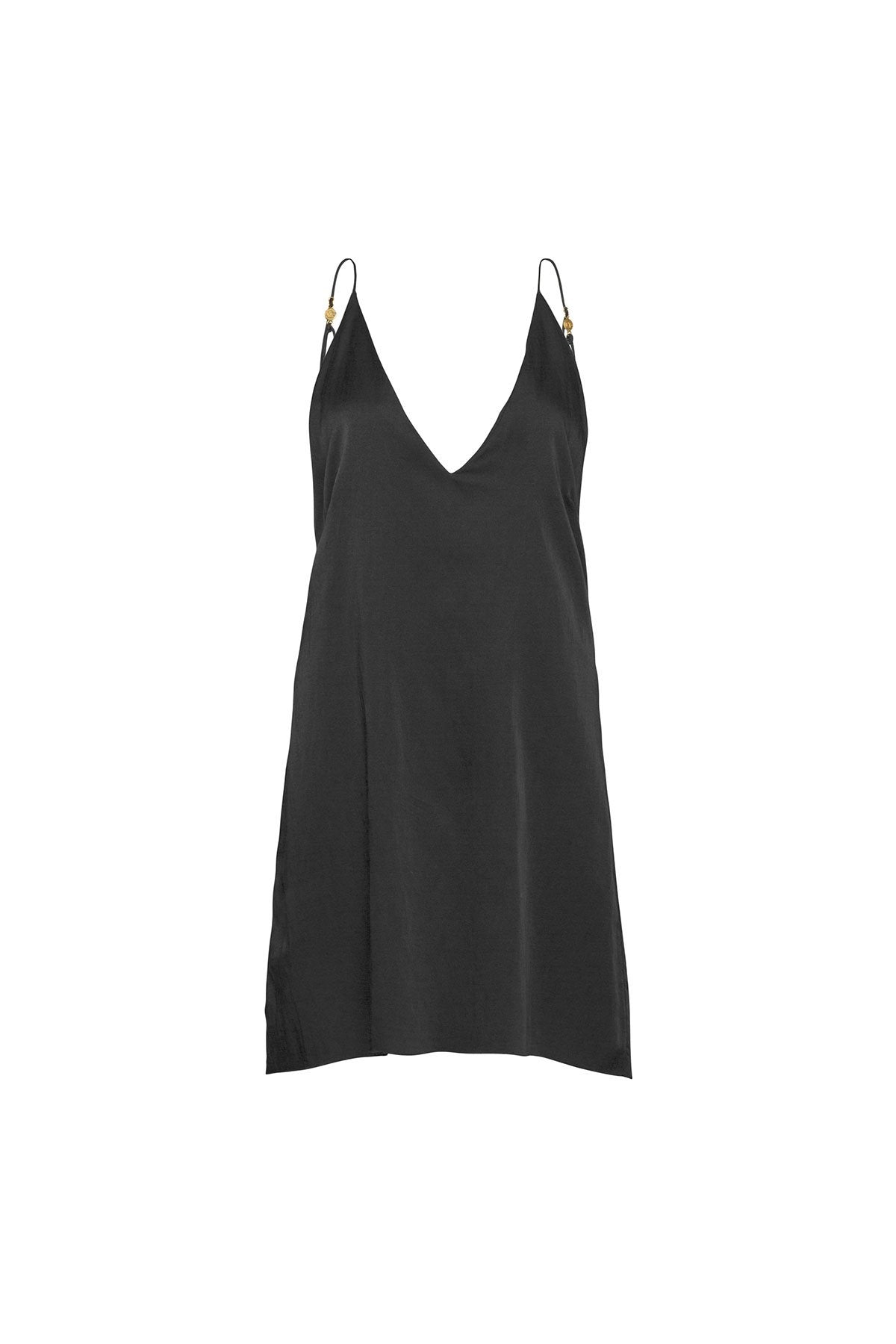The Klimt Mini Dress - Ebony - LOOMES