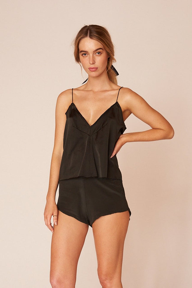 The Pablo Cami Top - Ebony - LOOMES