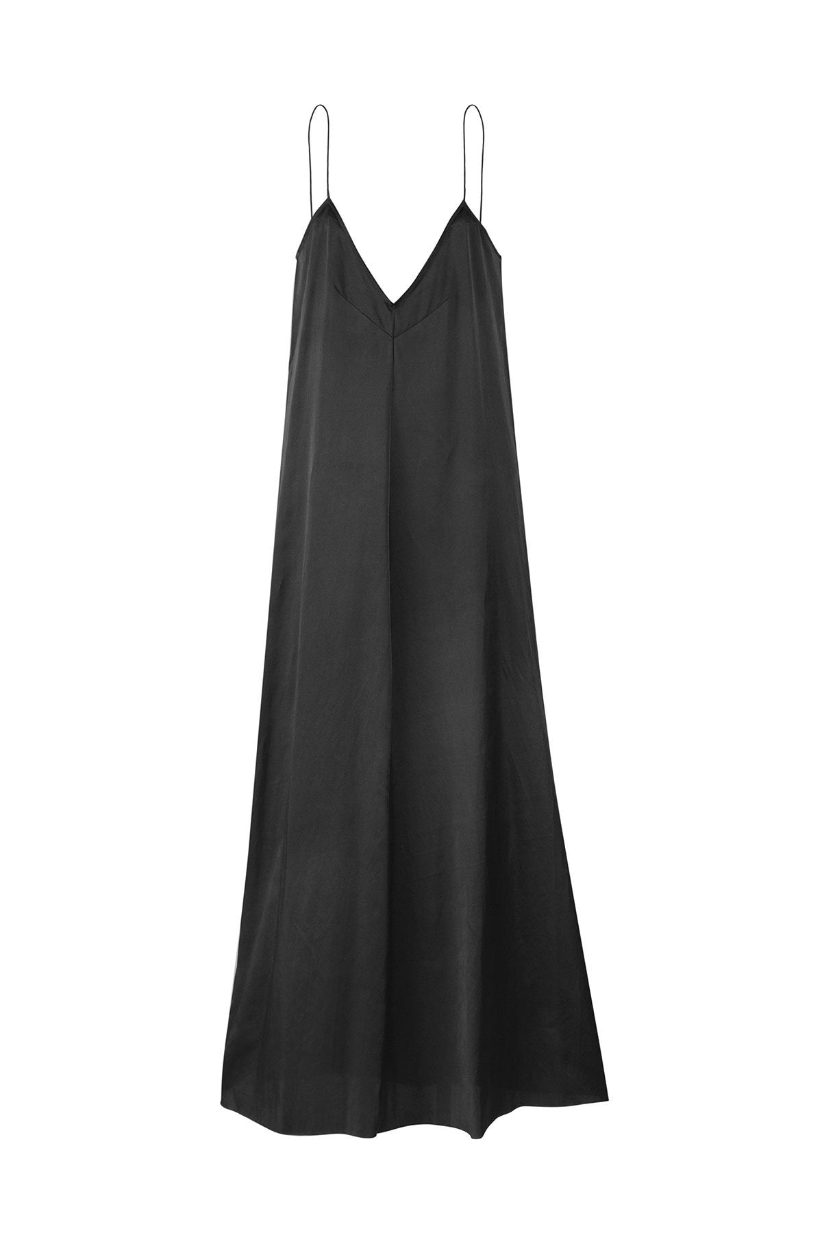 The Pablo Full Length Dress - Ebony - LOOMES