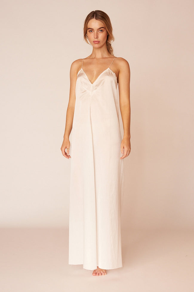 The Pablo Full Length Dress - Ivory - LOOMES