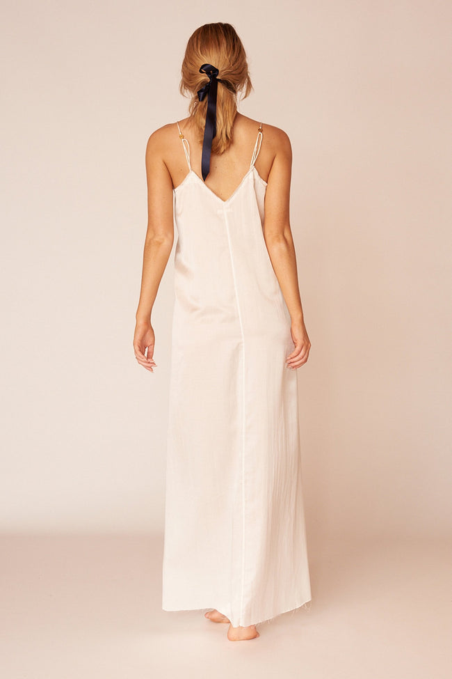 The Pablo Full Length Dress - Ivory - LOOMES
