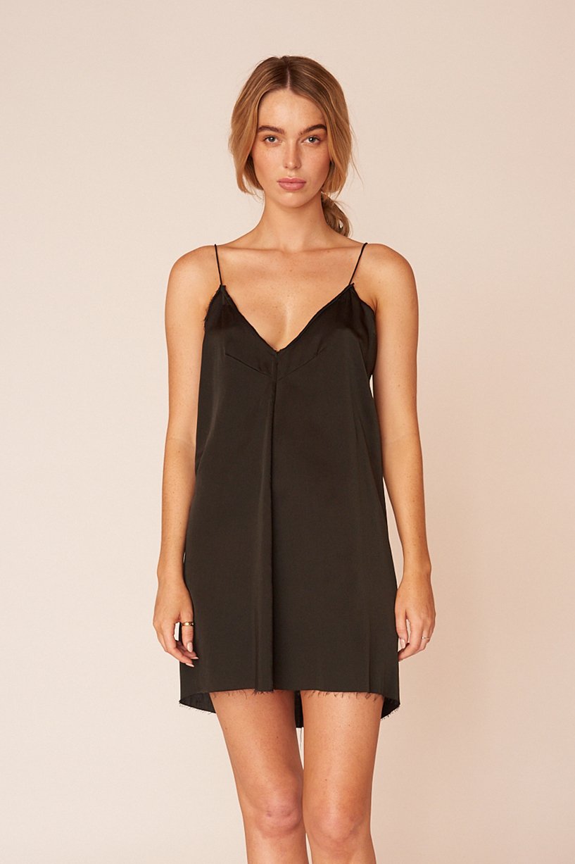 The Pablo Mini Dress - Ebony - LOOMES