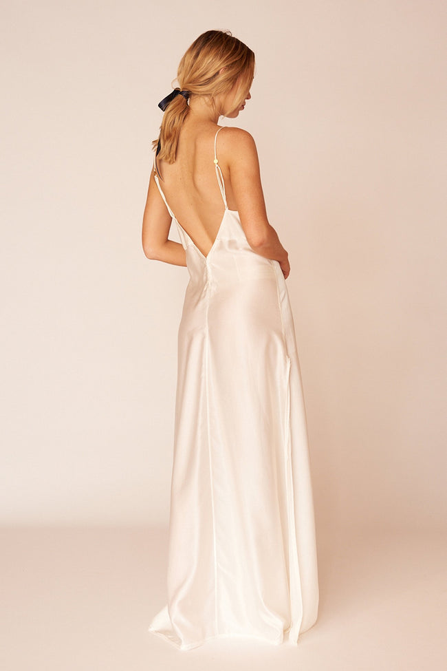 The Renoir Full Length Dress - Ivory - LOOMES