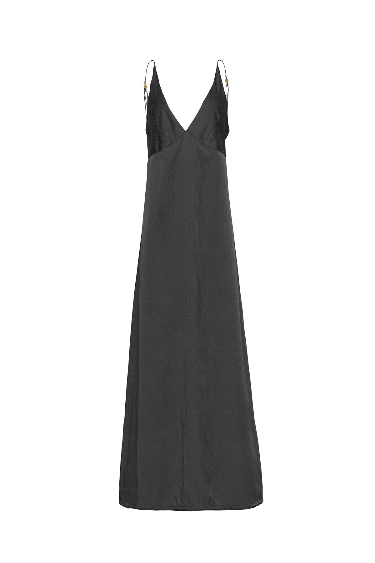 The Renoir Full Length Dress - Ebony - LOOMES