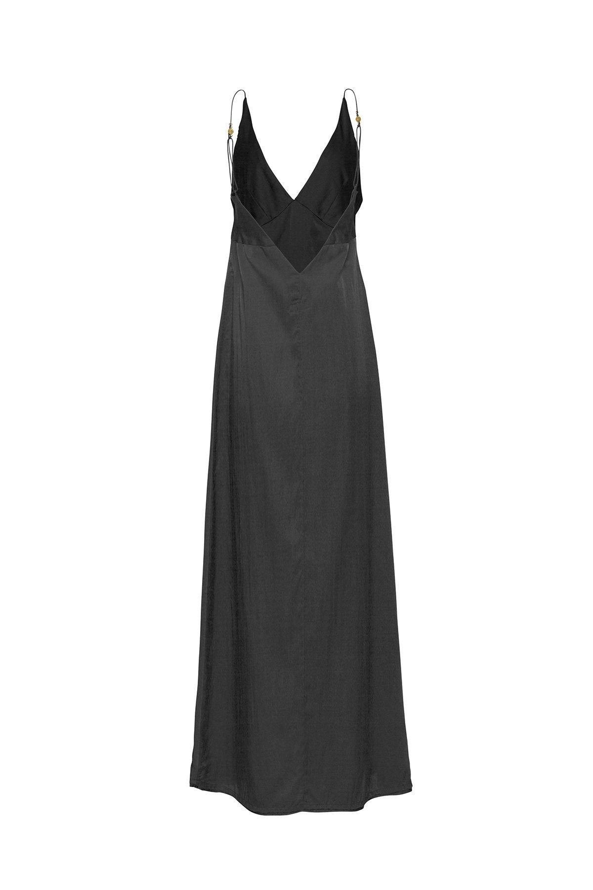 The Renoir Full Length Dress - Ebony - LOOMES