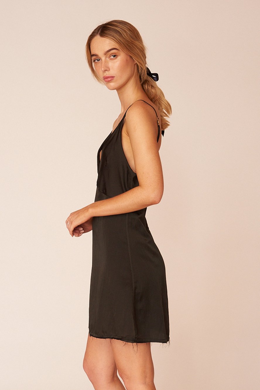 The Renoir Mini Dress - Ebony - LOOMES