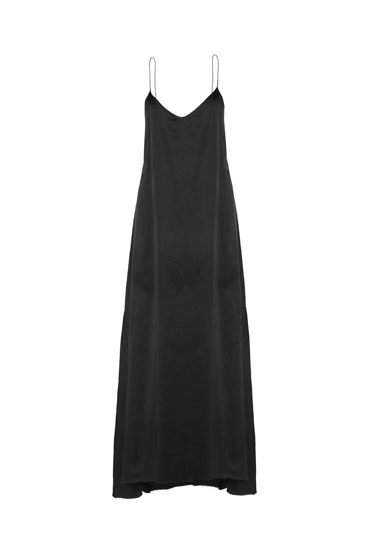 The Kahlo Full Length Dress - Ebony - LOOMES