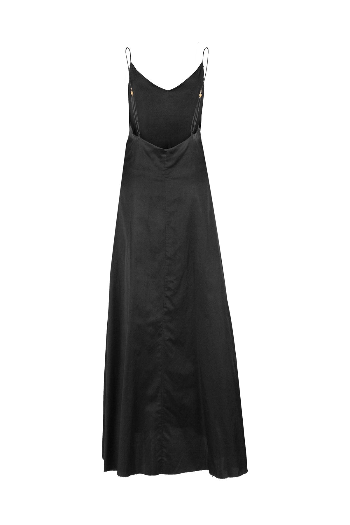 The Kahlo Full Length Dress - Ebony - LOOMES