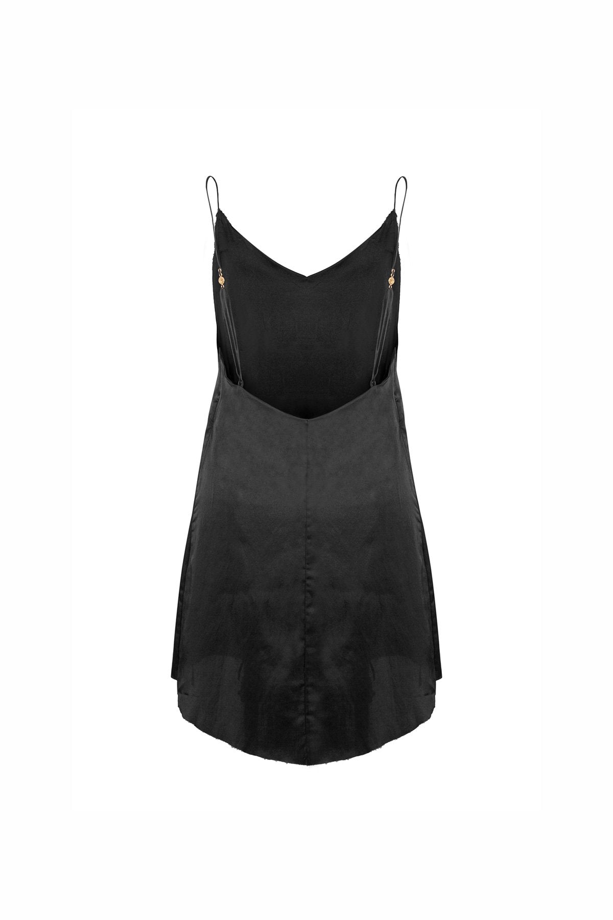 The Kahlo Mini Dress - Ebony - LOOMES