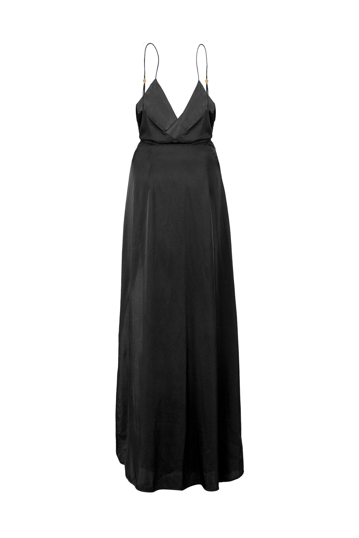 The Matisse Full Length Dress - Ebony - LOOMES