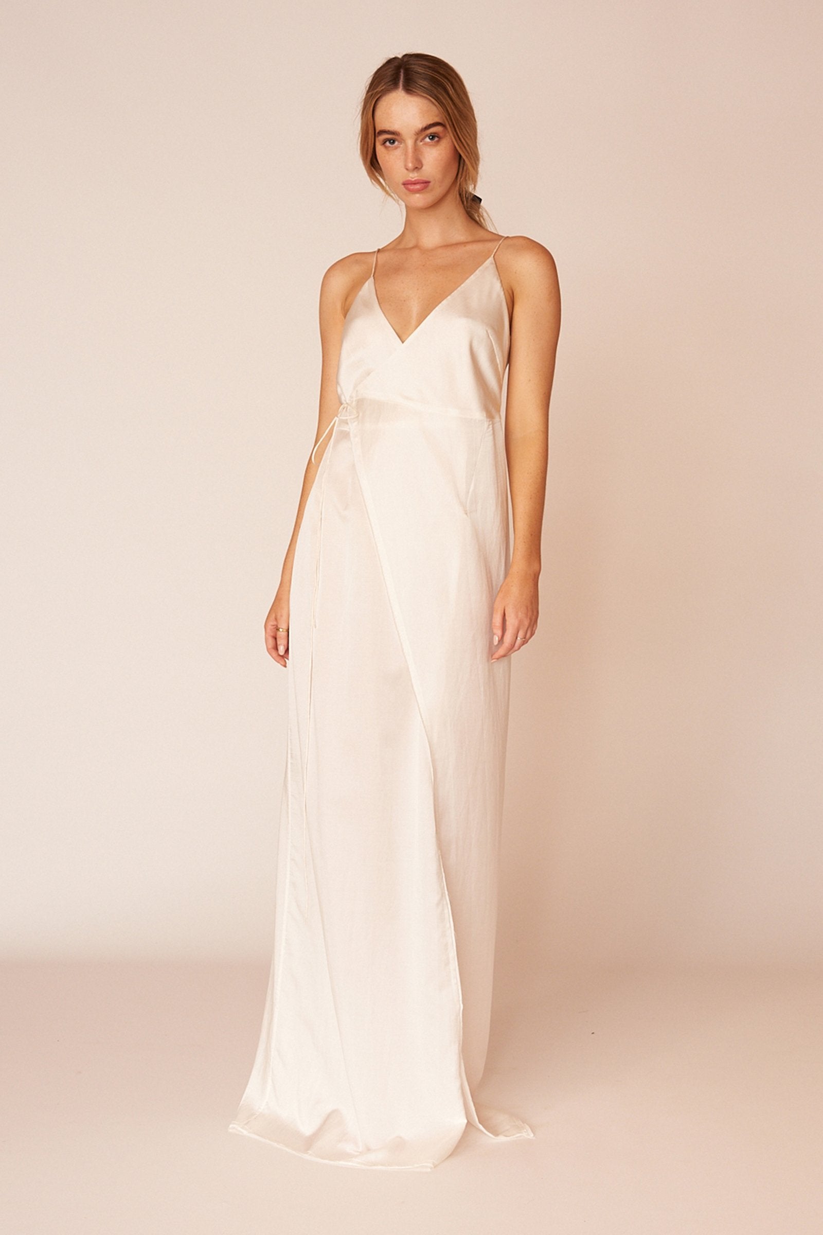 The Matisse Full Length Dress - Ivory - LOOMES