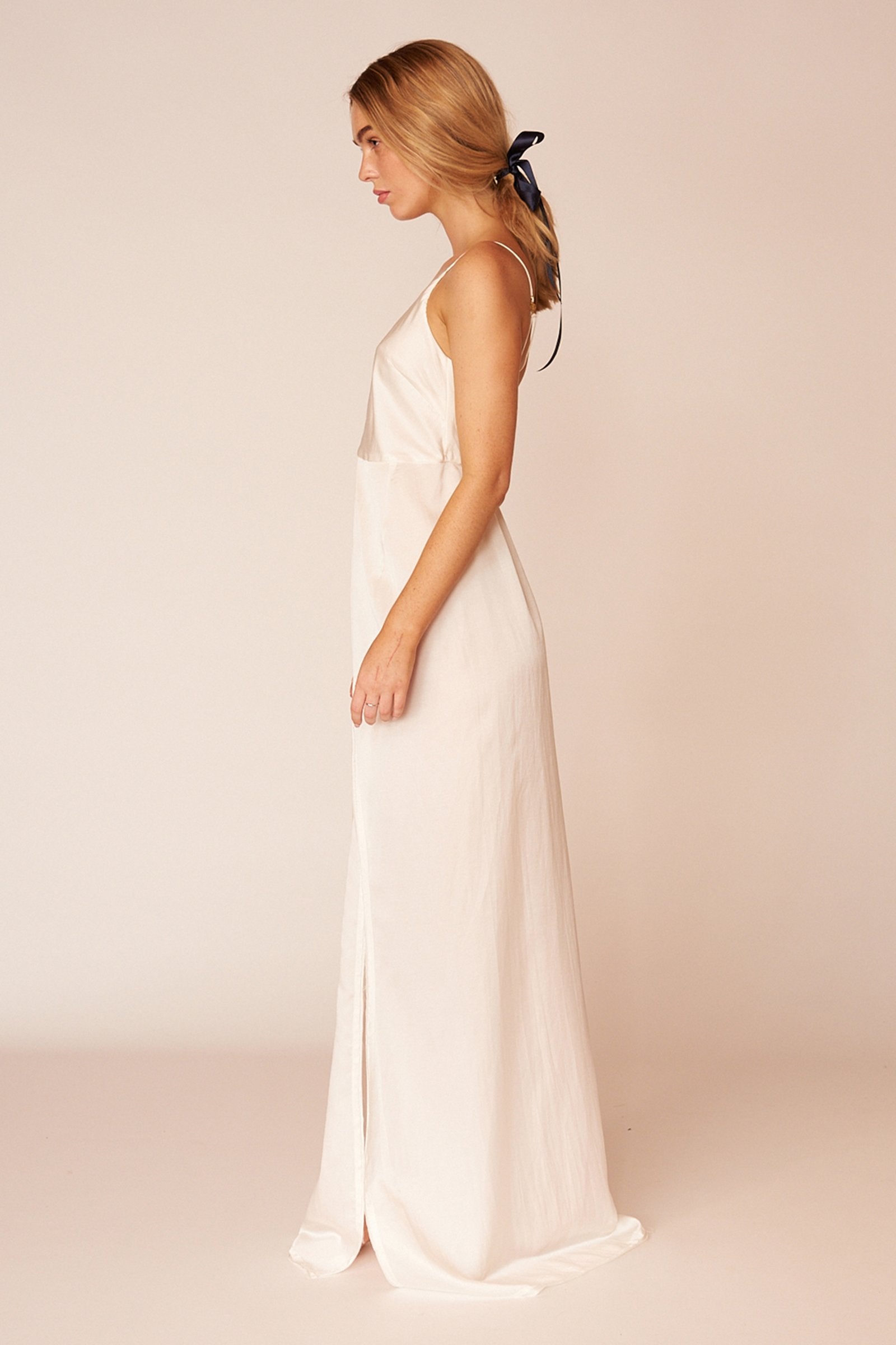 The Matisse Full Length Dress - Ivory - LOOMES