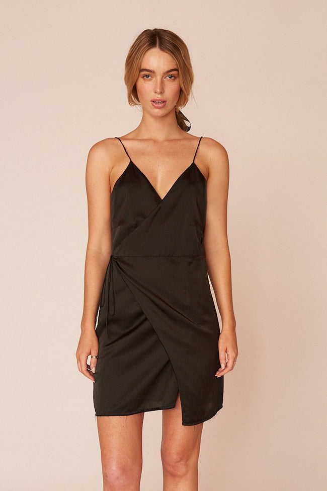 The Matisse Mini Dress - Ebony - LOOMES