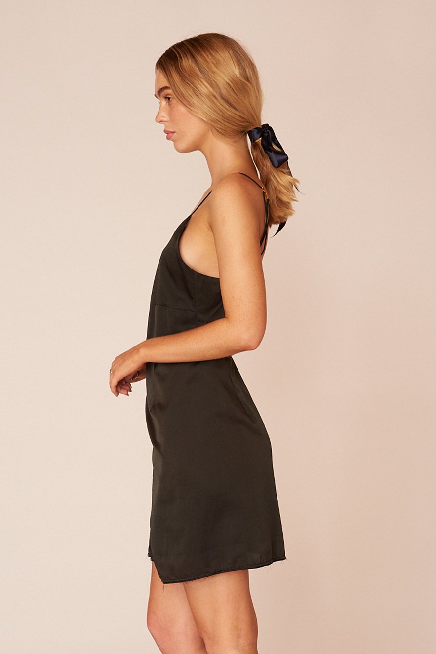 The Matisse Mini Dress - Ebony - LOOMES