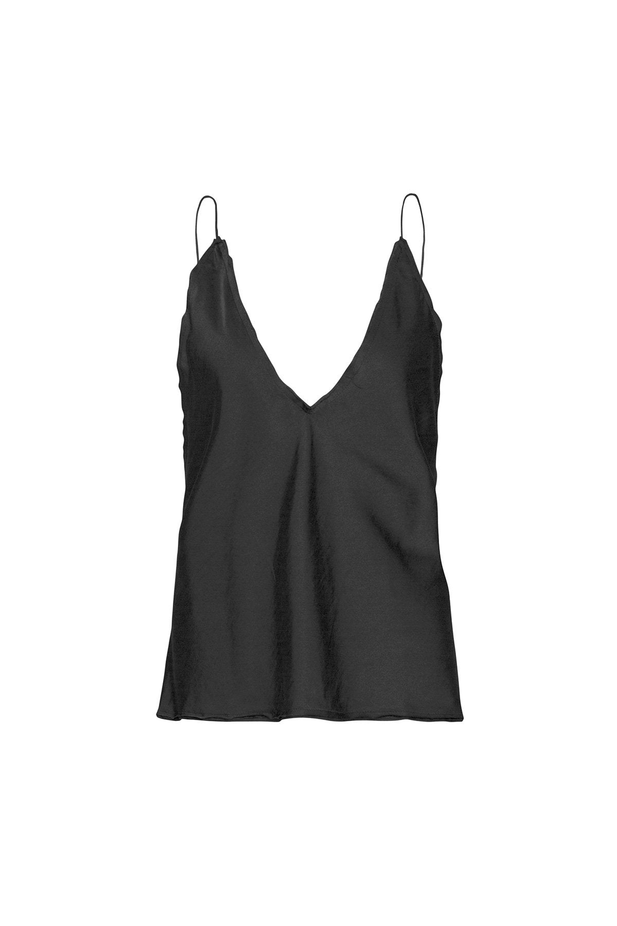 The O'Keeffe Cami Top - Ebony - LOOMES