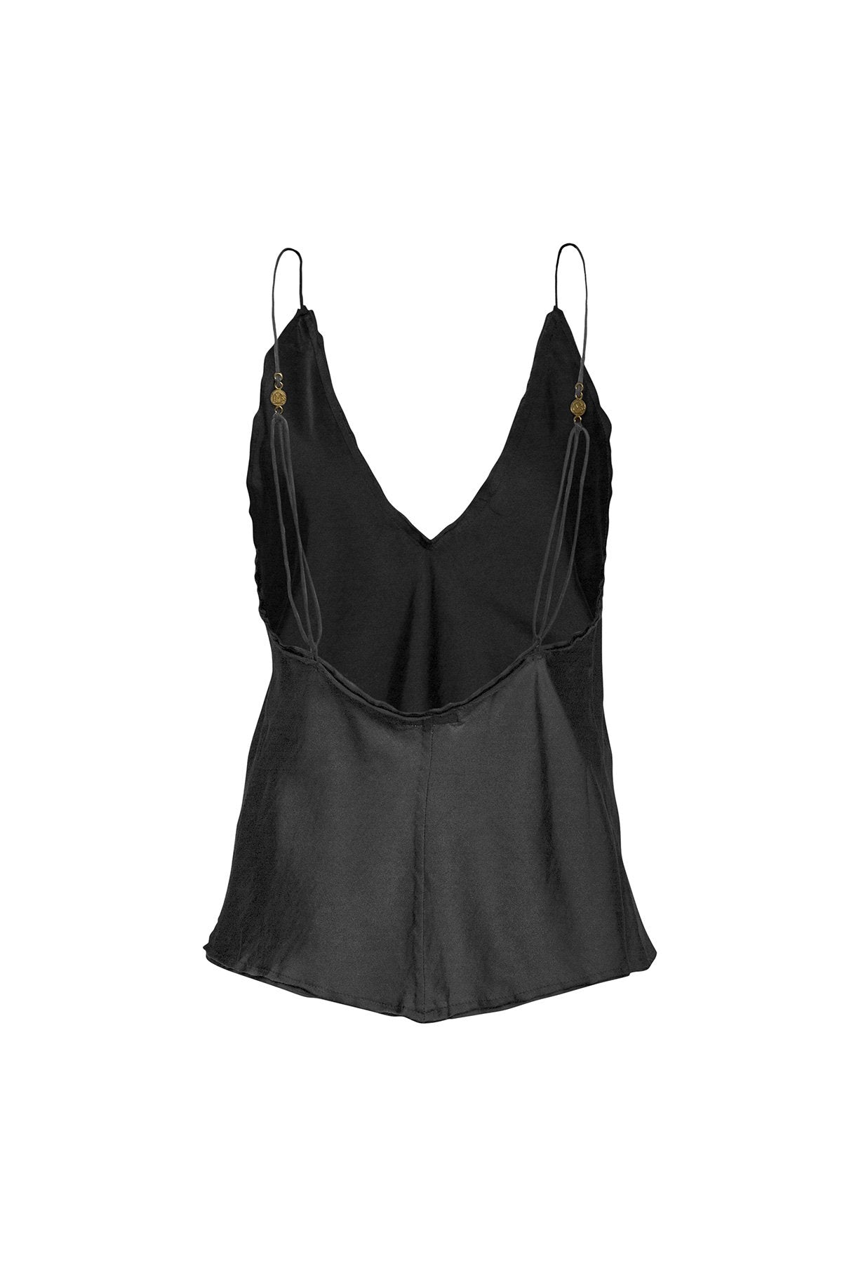 The O'Keeffe Cami Top - Ebony - LOOMES