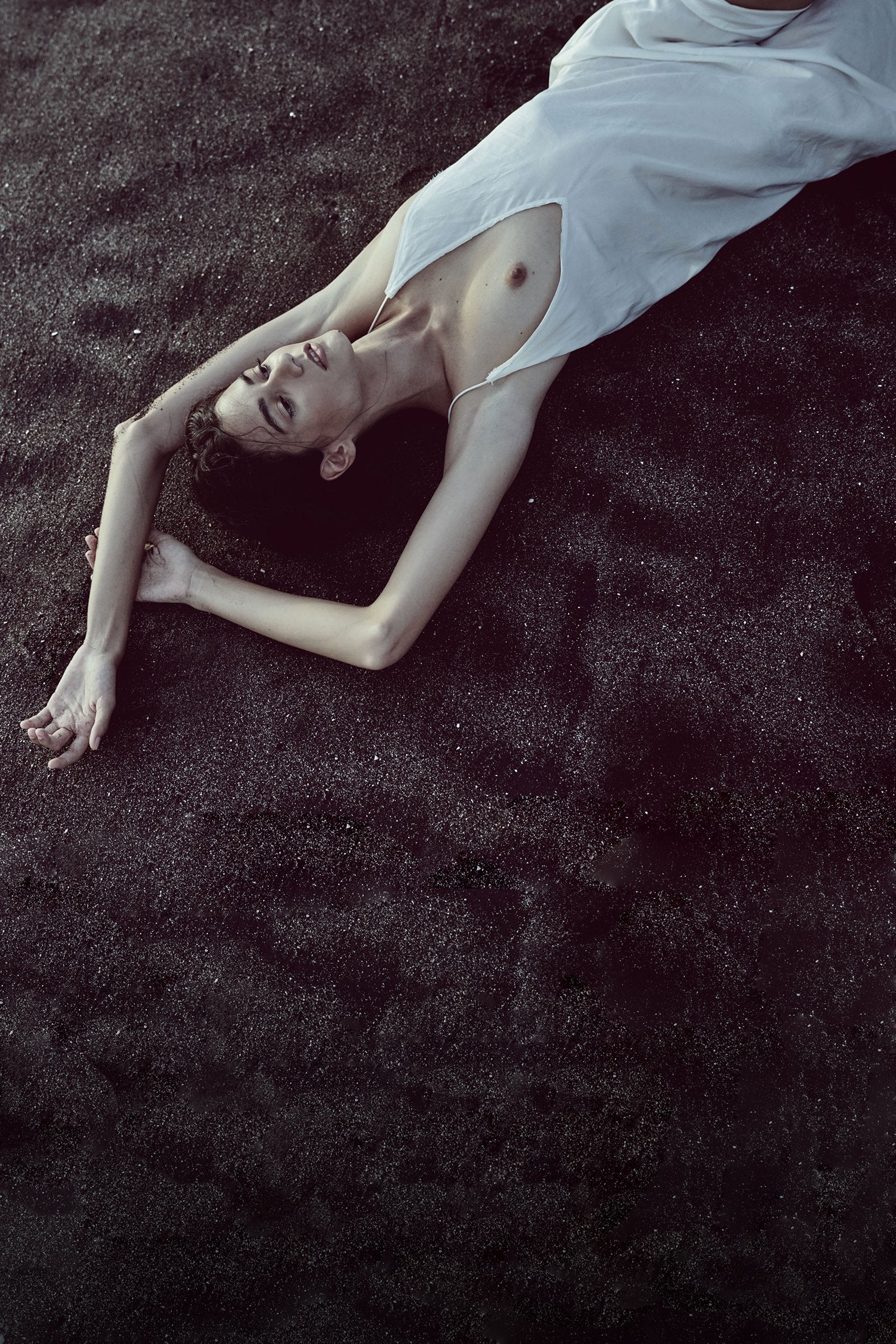 The O'Keeffe Full Length Dress - Ivory - LOOMES