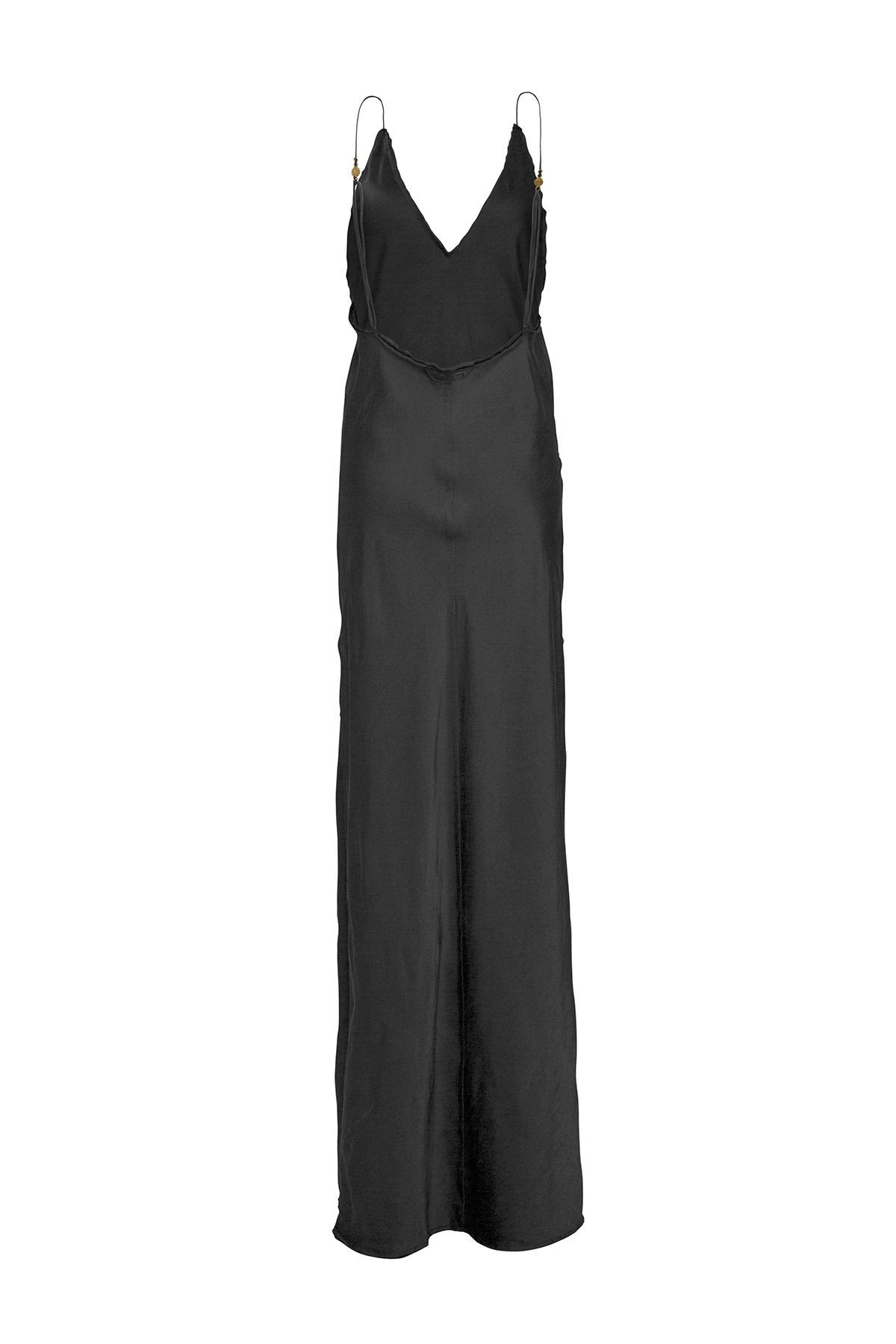 The O'Keeffe Full Length Dress - Ebony - LOOMES