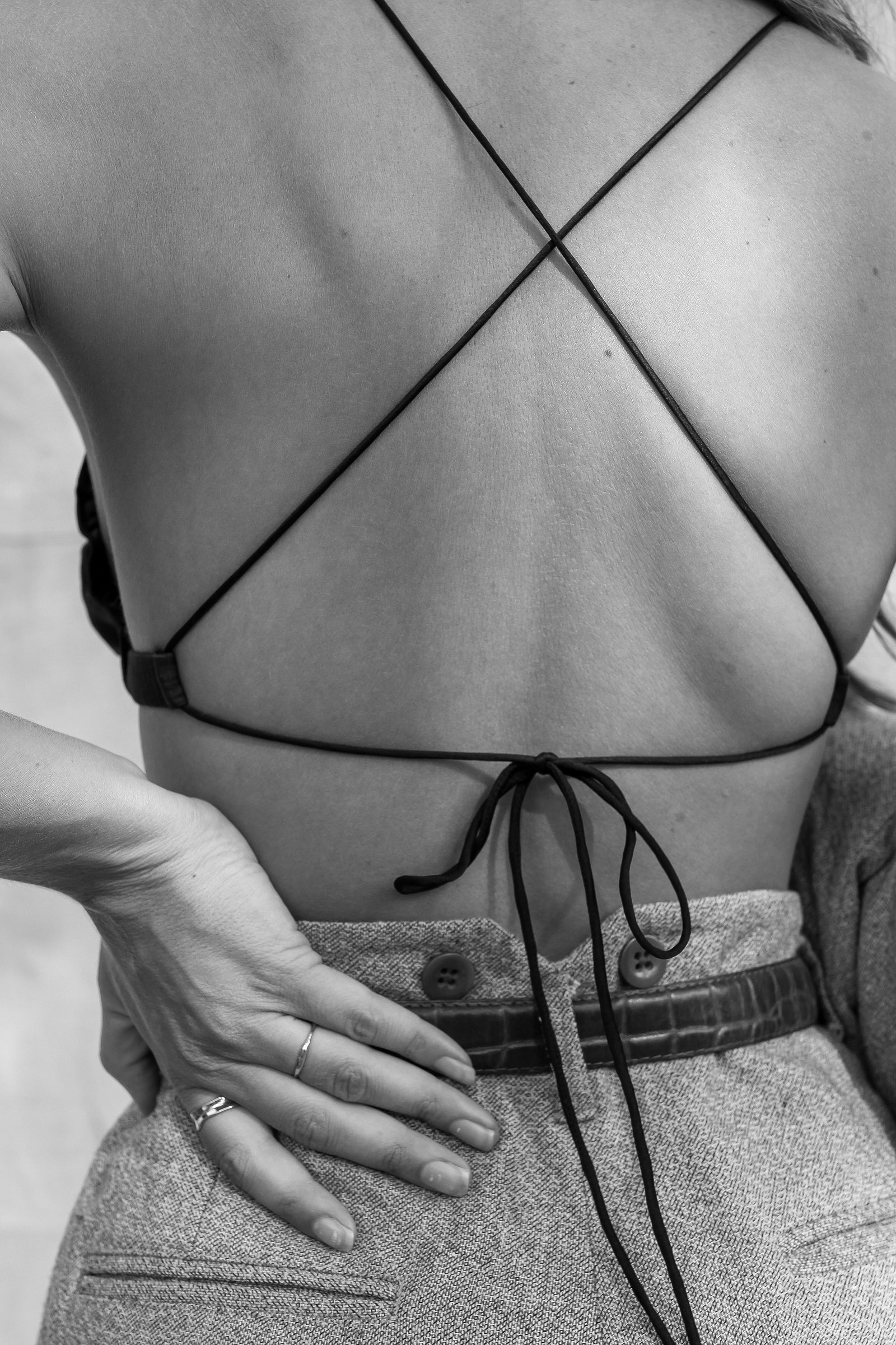 The Marcel Adjustable Backless Silk Bra - LOOMES