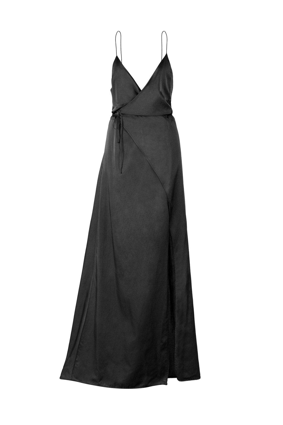 The Matisse Full Length Dress - Ebony - LOOMES